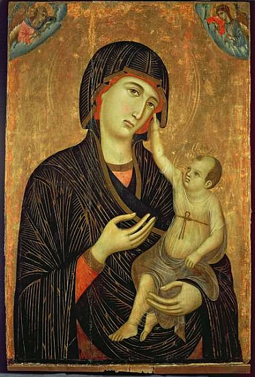 Crevole Madonna, c.1284 (The Virgin and Child with Angels) from Duccio di Buoninsegna