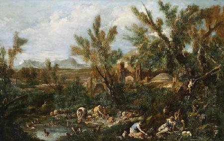 Landscape with Crockery Washers