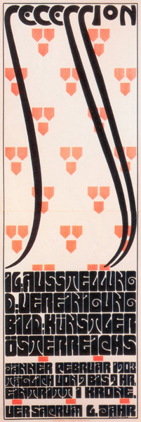 Poster for the Vienna Secession Exhibition from Alfred Roller