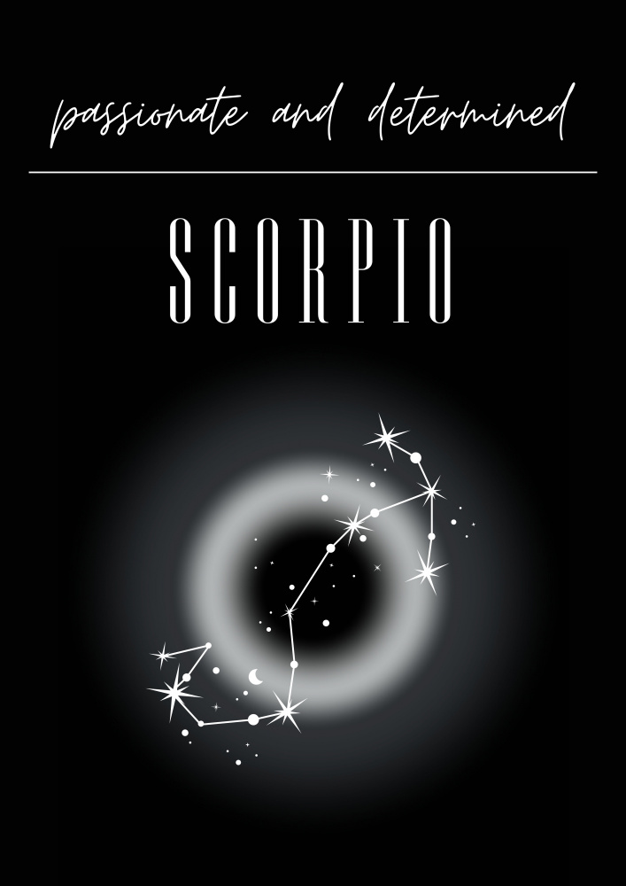 Scorpio Zodiac Print Art from Amélie