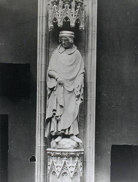 Copy of a statue of Jean Bureau, Sire de - Andre Beauneveu as art print or  hand painted oil.