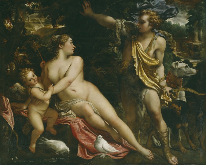 Venus, Adonis and Cupid from Annibale Carracci