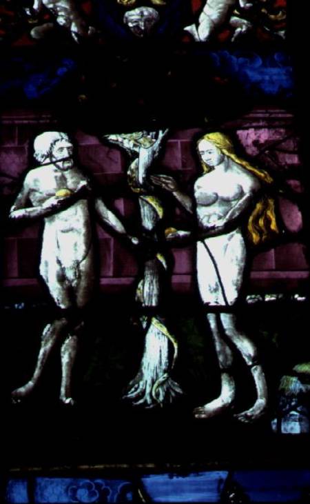 Adam and Eve and the Serpent from Anonymous painter