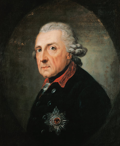 Friedrich II the Great, king of Prussia from Anton Graff