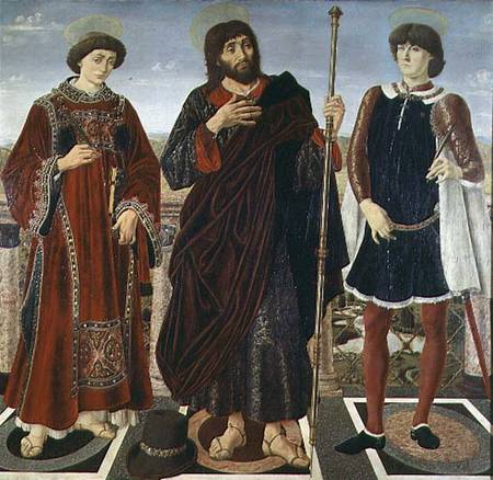 SS. Vincent of Saragossa, James and Eustace from Antonio and Piero Pollaiolo