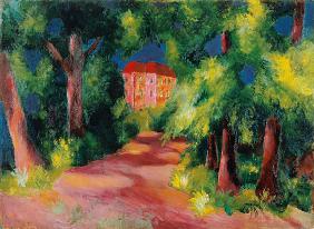 Red House in a Park 1914