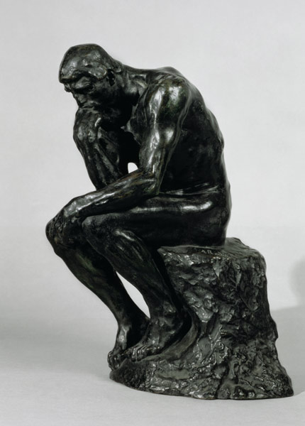 The Thinker (Le Penseur) - Auguste Rodin as art print or hand painted oil.