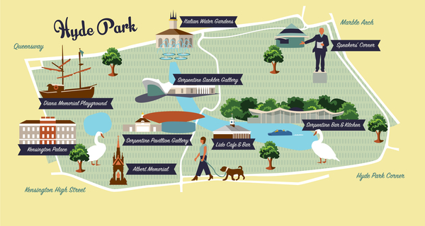 Map of Hyde Park from Claire Huntley