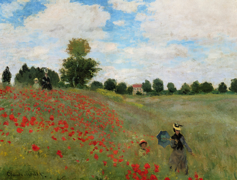 Poppies, Near Argenteuil from Claude Monet