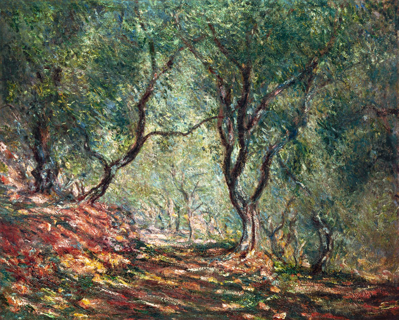Olive grove in the garden Moreno. from Claude Monet