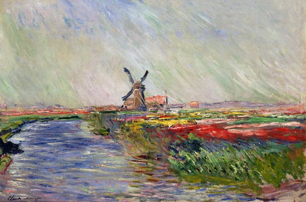 Tulip Field in Holland from Claude Monet