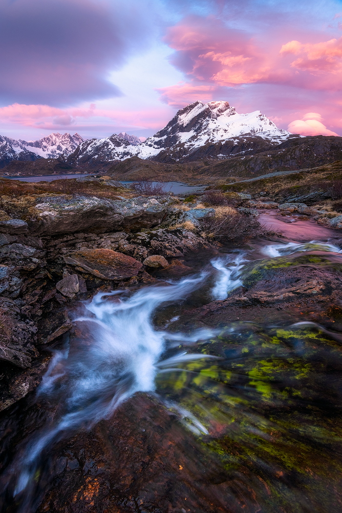 Pink Clouds in Norway from Daniel Gastager