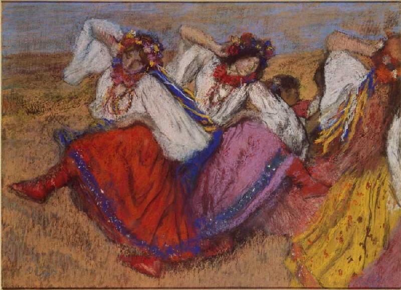 The red dancers from Edgar Degas