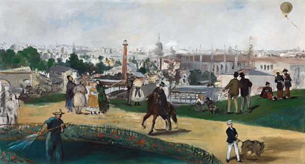 A View of the 1867 Exposition Universelle in Paris (Vue de L’Exposition Universelle de 1867) from Edouard Manet