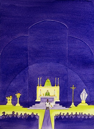 Our churches are holy places consecrated for prayer and worship, 2006 (w/c on paper)  from Elizabeth  Wang