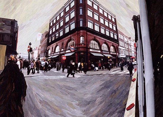 Turn Left for Neal Street, 1998 (paper mosaic collage)  from Ellen  Golla