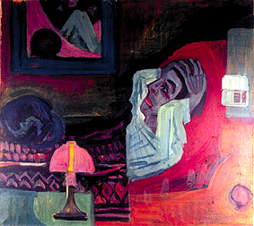Sick person in the night (the sick person) from Ernst Ludwig Kirchner