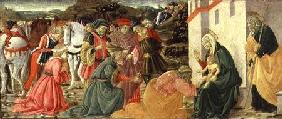 The Adoration of the Magi, a predella panel