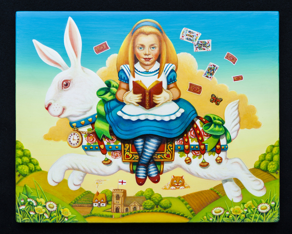 Alice and the White Rabbit from Frances Broomfield