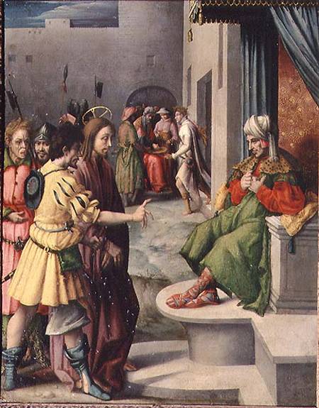 Christ before Caiaphas from Francesco Ubertini Verdi Bachiacca
