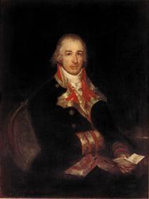 Don Jose Queralto as a Spanish army doctor. from Francisco José de Goya