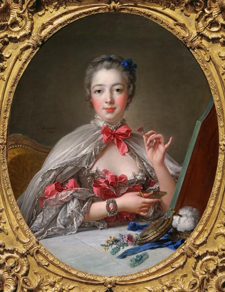 Portrait of the Marquise de Pompadour (1 - François Boucher as art print or  hand painted oil.