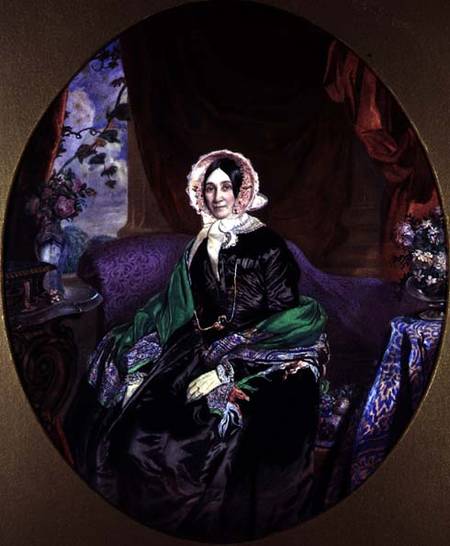Portrait of a Woman in a Victorian Interior from Frederick William Lock