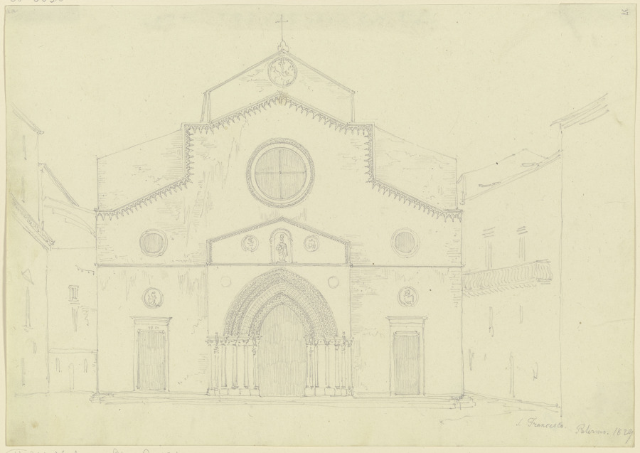 S. Francesco d’Assisi in Palermo from Friedrich Maximilian Hessemer