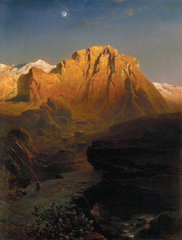 Abendglühen in the Sierra Nevada. from Fritz Bamberger