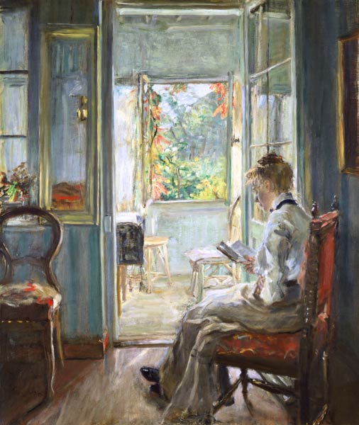 In the porch door from Fritz von Uhde