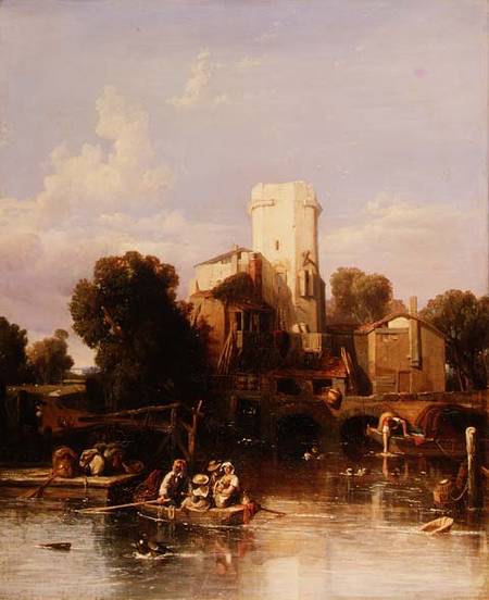 On the Rhine near Cologne from George Clarkson Stanfield