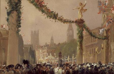 Decorations in Whitehall for the Coronation of King George V from George Hyde Pownall