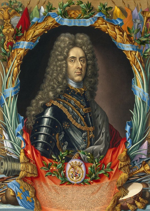 Portrait of Prince Eugene of Savoy (1663-1736) from Gerard Valck