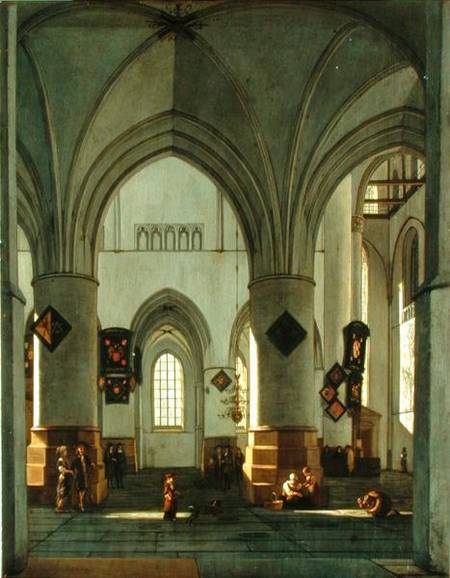 Interior View of St. Bavo Church, Harlem from Gerrit Adriaensz Berckheyde