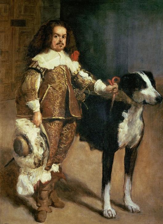 Portrait of one of Philip IV’s dwarves. from Giuseppe Velasco or Velasquez