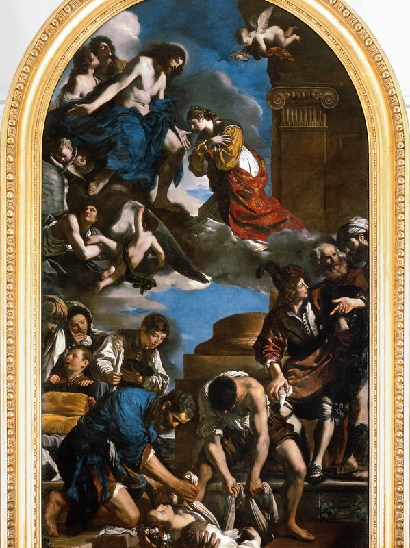 Guercino / Burial of St. Petronilla from Guercino (eigentl. Giovanni Francesco Barbieri)
