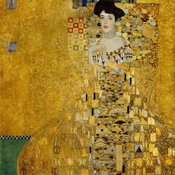 Portrait of Adele Bloch-Bauer - oil painting of Gustav Klimt as art print  or hand painted oil.