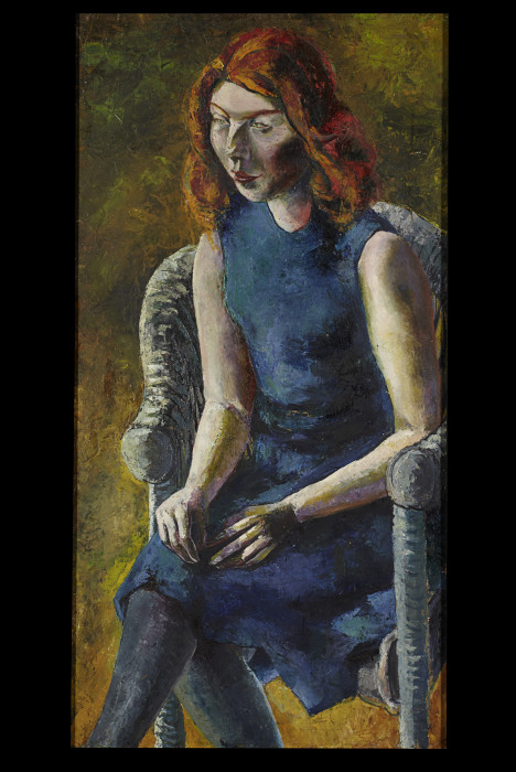 Young Woman in a Wicker Chair from Hanns Ludwig Katz