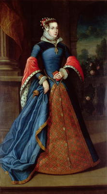 Lady Mary Fitzalan, 1556 (oil on canvas) from Hans Eworth or Ewoutsz