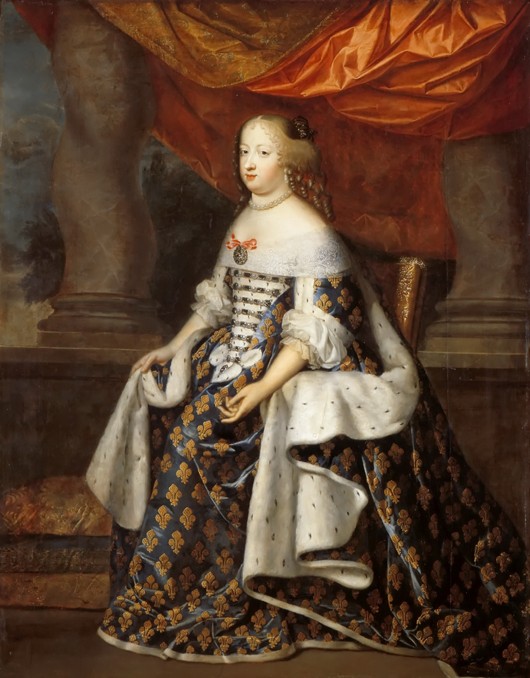 Portrait of Maria Theresa of Spain (1638-1683) as Queen of France from Henri Beaubrun