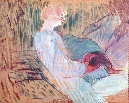 The Divan, Rolande, 1894 (oil on cardboard) from Henri de Toulouse-Lautrec