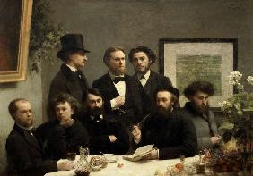 Corner of a Table (French poets at a table)