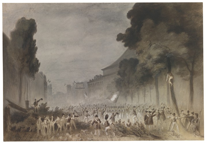 The July Revolution on the Grands Boulevards of Paris from Hippolyte Bellangé