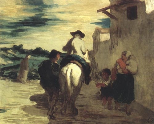 Le Meunier, son filset l, ' âne from Honoré Daumier