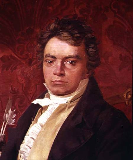 Portrait of Ludwig Van Beethoven (1770-1827) from Italian pictural school