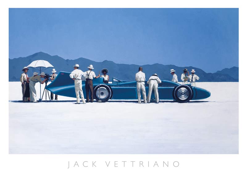Image: Jack Vettriano - Bluebird at Bonneville