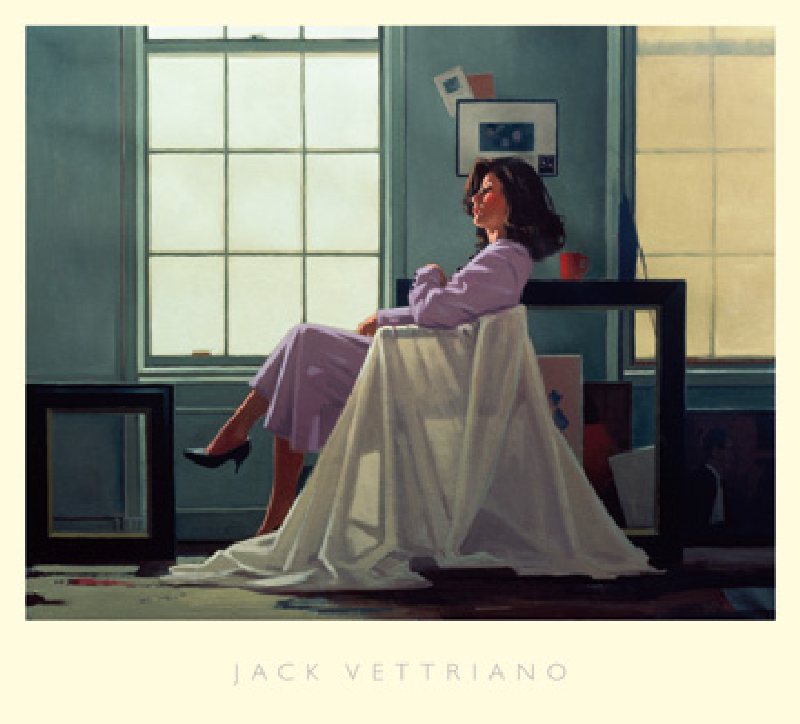 Image: Jack Vettriano - Winter Light and Lavender