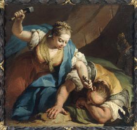 J.Amigoni / Jael and Sisera / Paint./C18