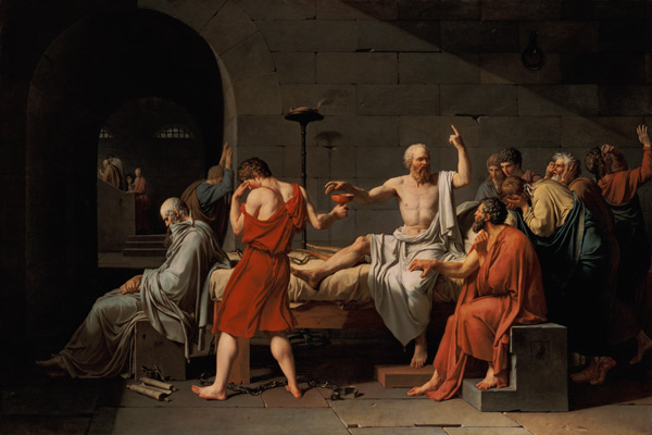 The Death of Socrates from Jacques Louis David