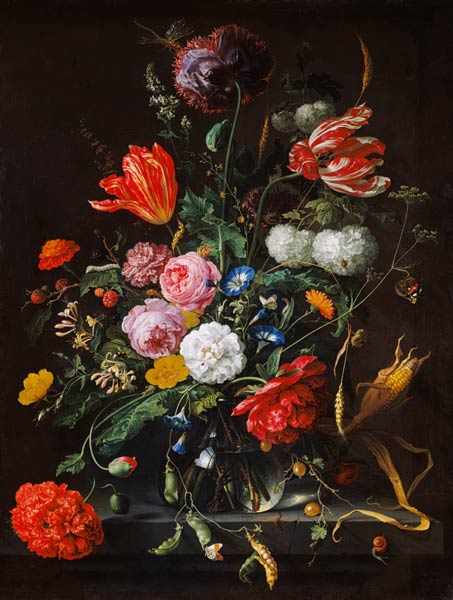 Flower painting - Jan Davidsz de Heem as art print or hand painted oil.